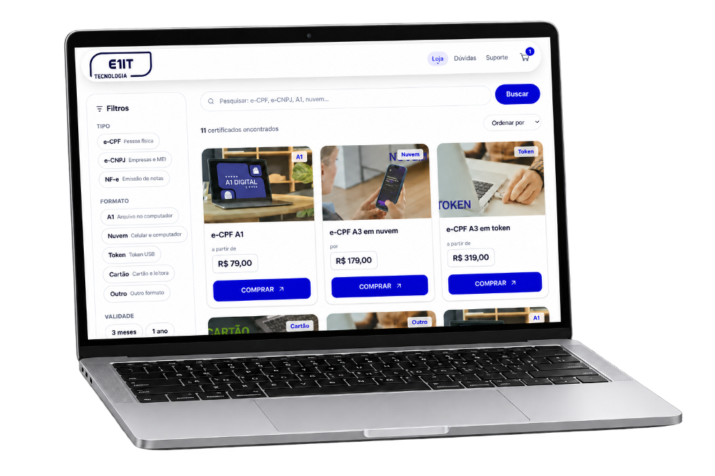 Loja virtual — catálogo e pedidos integráveis